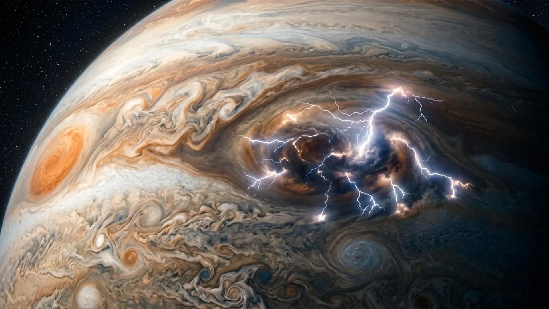 Jupiter's Lightning Strikes Up to 100 Times Harder Than Earth's Most Powerful Bolts