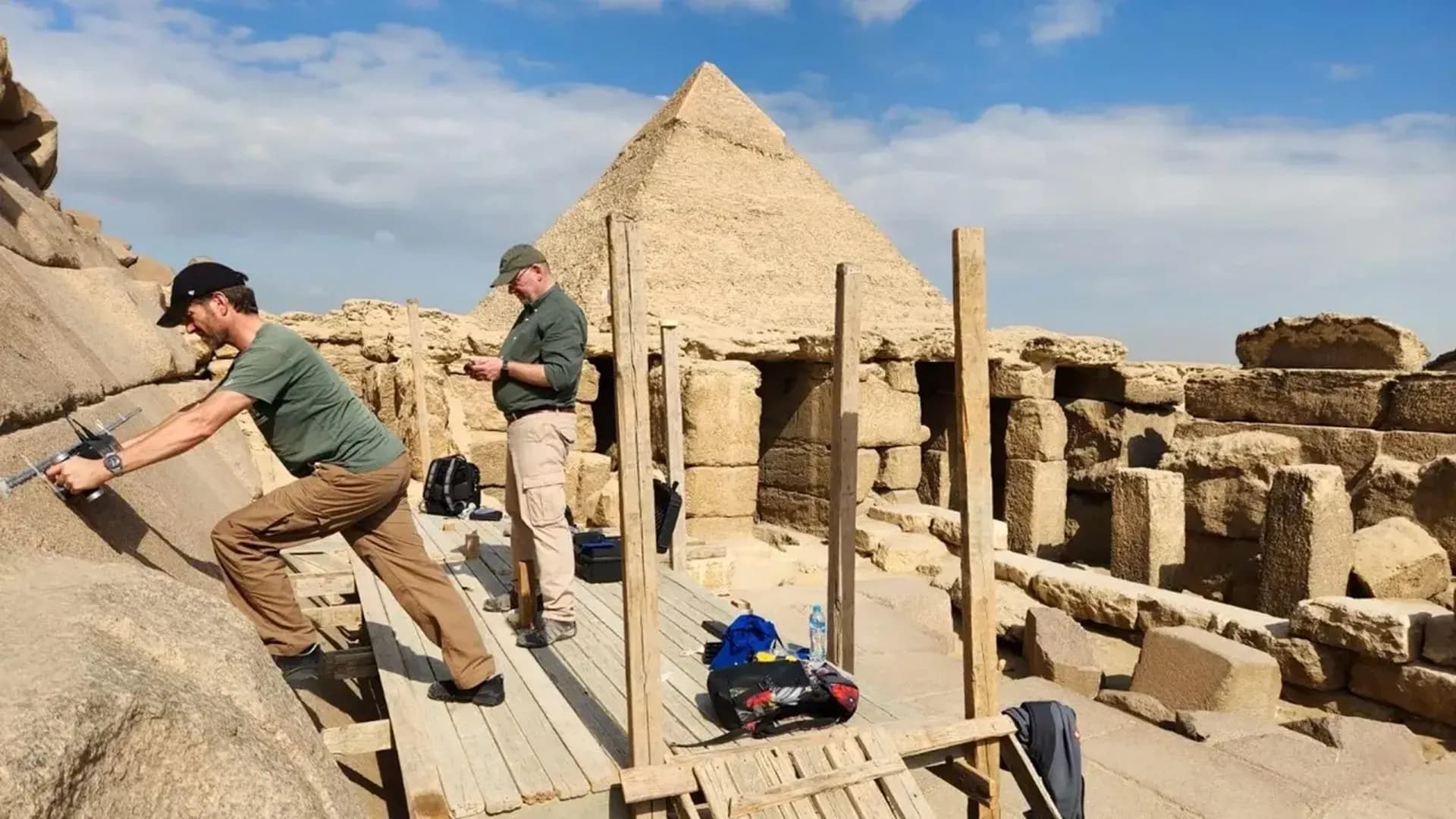 Secret Entrance May Lurk Behind Menkaure Pyramid After Hidden Voids Discovered