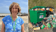 Outrage Over Shocking Litter Left Behind at North Norfolk's Cromer Beach