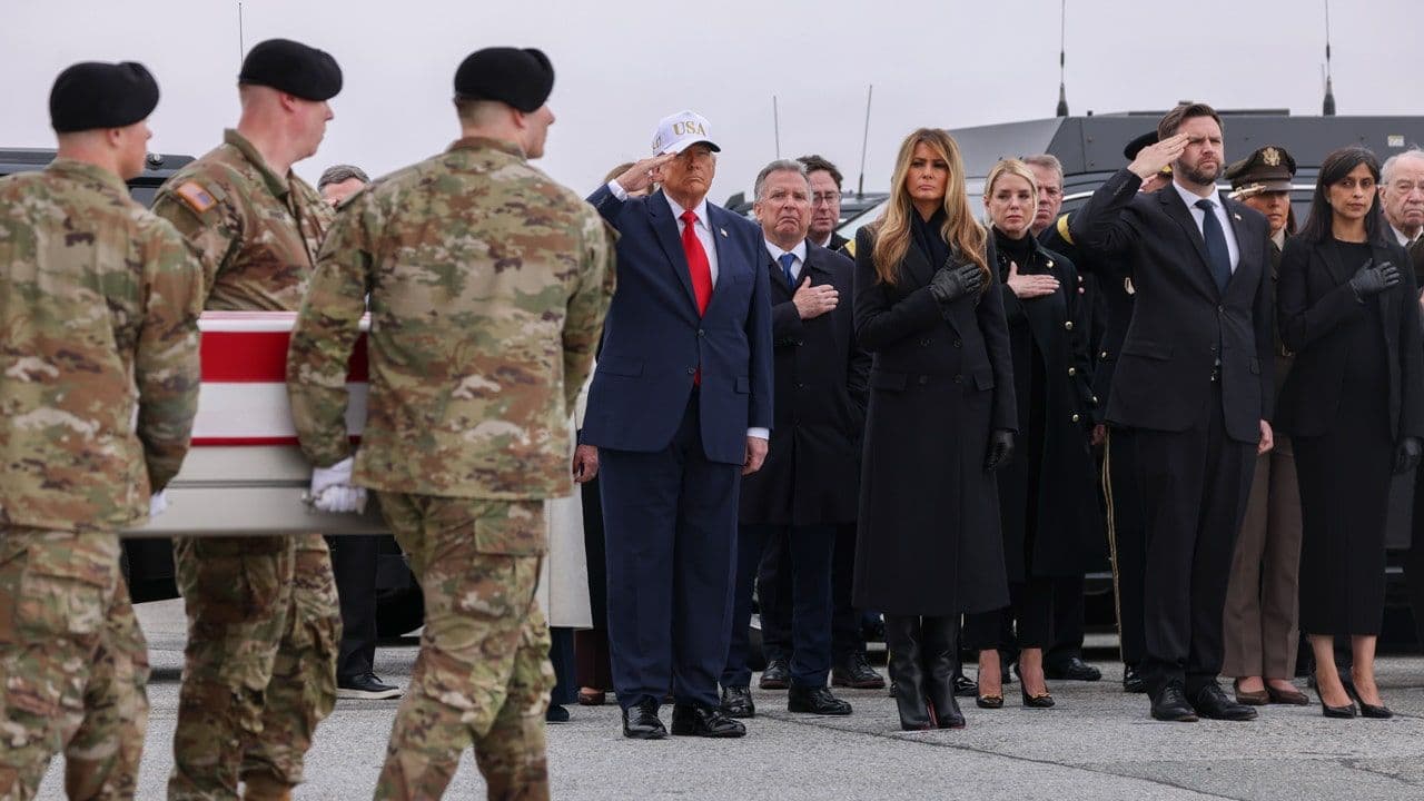 Trump and Melania Honor Six Fallen Soldiers at Dover Air Force Base Following Kuwait Drone Attack