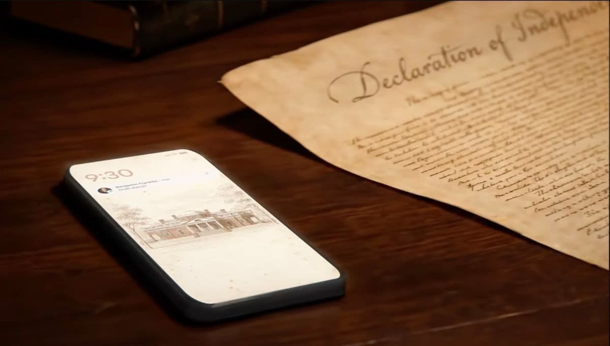 Google's Bold New Ad Imagines the Founding Fathers Using AI to Draft the Declaration of Independence